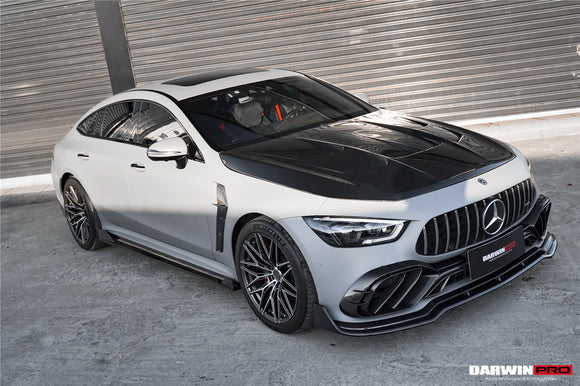 DarwinPRO 2019-2024 Mercedes Benz AMG GT50 GT53 GT43 4Door Coupe X290 IMP Performance Carbon Fiber Front Bumper Lip Splitter
