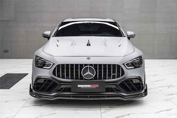 DarwinPRO 2019-2024 Mercedes Benz AMG GT50 GT53 GT43 4Door Coupe X290 IMP Performance Carbon Fiber Front Bumper Lip Splitter
