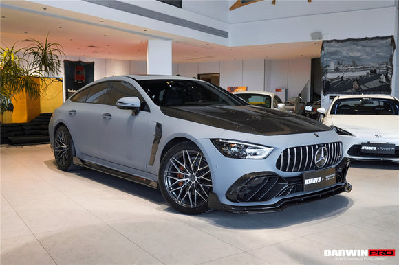 DarwinPRO 2019-2024 Mercedes Benz AMG GT50 GT53 GT43 4Door Coupe X290 IMP Performance Carbon Fiber Front Bumper Lip Splitter