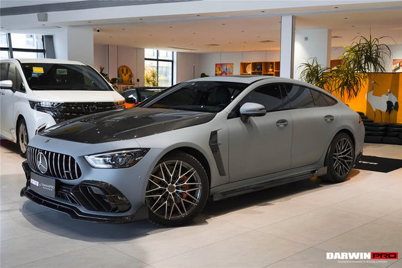 DarwinPRO 2019-2024 Mercedes Benz AMG GT50 GT53 GT43 4Door Coupe X290 IMP Performance Carbon Fiber Front Bumper Lip Splitter