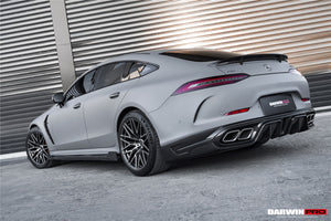 DarwinPRO 2019-2024 Mercedes Benz AMG GT50 GT53 GT43 4Door Coupe X290 IMP Performance Rear Diffuser With Exhaust tips