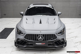 DarwinPRO 2019-2024 Mercedes Benz AMG GT50 GT53 GT43 4Door Coupe X290 IMP Performance Carbon Fiber Front Bumper Lip Splitter - 0