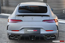 DarwinPRO 2019-2024 Mercedes Benz AMG GT50 GT53 GT43 4Door Coupe X290 IMP Performance Rear Diffuser With Exhaust tips-8