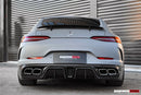 DarwinPRO 2019-2024 Mercedes Benz AMG GT50 GT53 GT43 4Door Coupe X290 IMP Performance Rear Diffuser With Exhaust tips-9