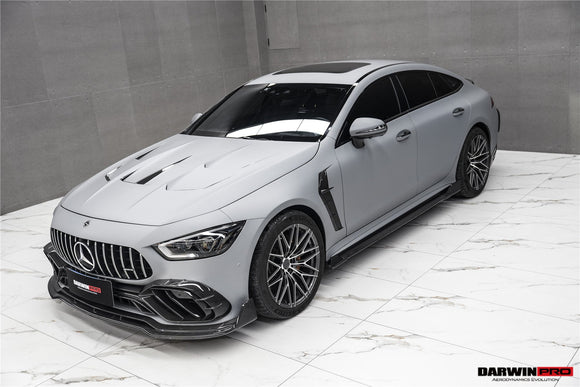 DarwinPRO 2019-2024 Mercedes Benz AMG GT50 GT53 GT43 4Door Coupe X290 IMP Performance Carbon Fiber Front Bumper Lip Splitter
