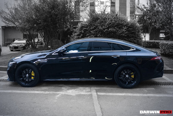 DarwinPRO 2019-2024 Mercedes Benz AMG GT63 S 4Door Coupe X290 Carbon Fiber Side Skirts Replacement