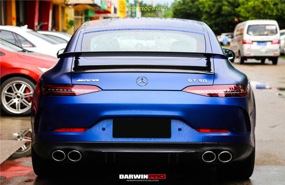 DarwinPRO 2019-2024 Mercedes Benz AMG GT 4Door Coupe X290 Carbon Fiber Trunk Spoiler Wing | Fit GT63, GT63S, GT53, GT50