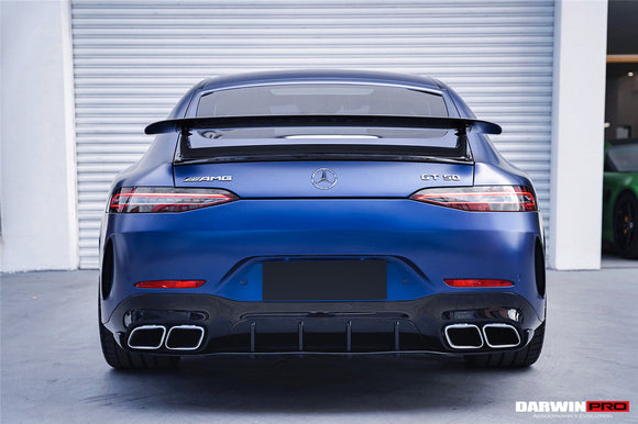 DarwinPRO 2019-2024 Mercedes Benz AMG GT 4Door Coupe X290 Carbon Fiber Trunk Spoiler Wing | Fit GT63, GT63S, GT53, GT50
