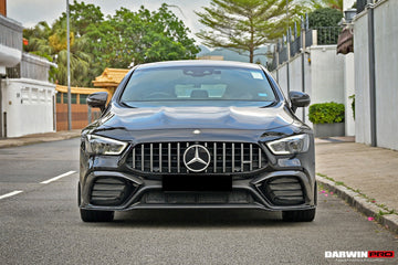 2019+ Mercedes Benz AMG GT63 S 4Door Coupe X290 Carbon Fiber Middle Front Lip - 0