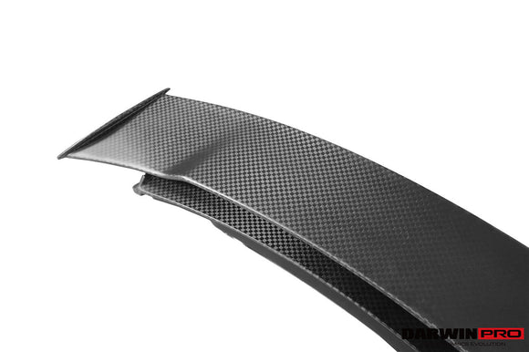 DarwinPRO Aerodynamics DarwinPRO 2010-2015 Mercedes Benz W197 SLS AMG BKSS Style Carbon Fiber Trunk Spoiler