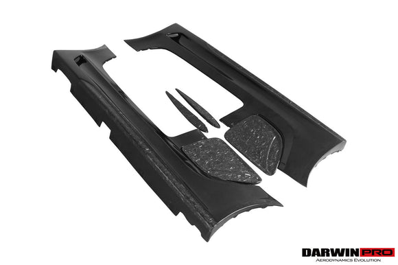DarwinPRO Aerodynamics DarwinPRO 2010-2015 Mercedes Benz W197 SLS AMG BKSS Style Side Skirts & Fender