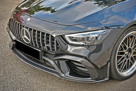2019-2024 Mercedes Benz AMG GT63 S 4Door Coupe X290 Carbon Fiber Front Bumper Vents Canards