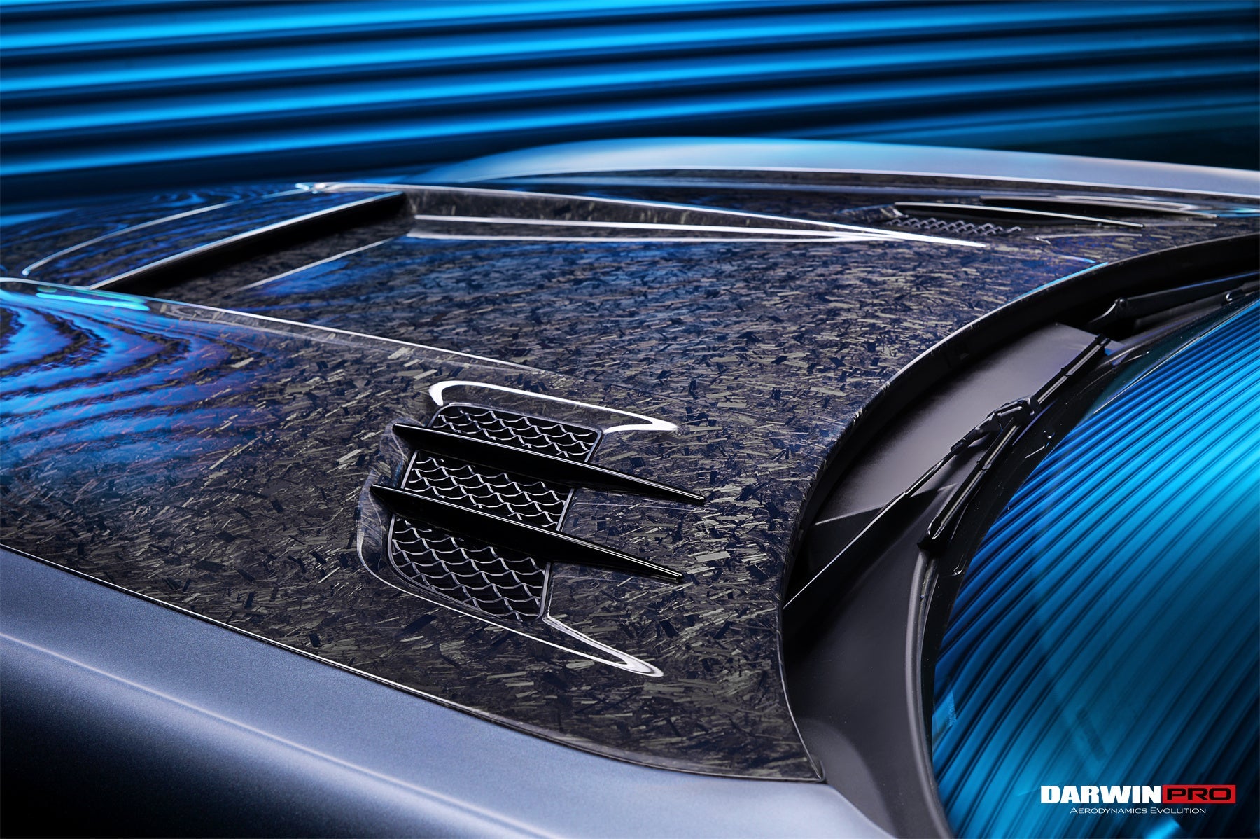 DarwinPRO Aerodynamics DarwinPRO 2010-2015 Mercedes Benz W197 SLS AMG BKSS Style Carbon Fiber Hood