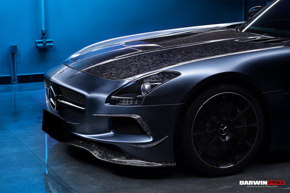 DarwinPRO Aerodynamics DarwinPRO 2010-2015 Mercedes Benz W197 SLS AMG BKSS Style Carbon Fiber Hood