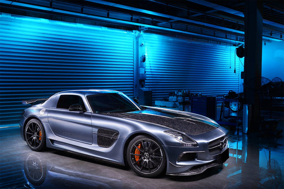 DarwinPRO Aerodynamics DarwinPRO 2010-2015 Mercedes Benz W197 SLS AMG BKSS Style Side Skirts & Fender