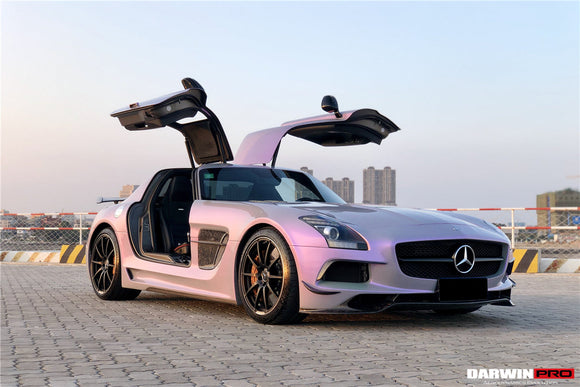 DarwinPRO Aerodynamics DarwinPRO 2010-2015 Mercedes Benz W197 SLS AMG BKSS Style Side Skirts & Fender
