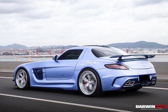 DarwinPRO Aerodynamics DarwinPRO 2010-2015 Mercedes Benz W197 SLS AMG BKSS Style Carbon Fiber Trunk Spoiler