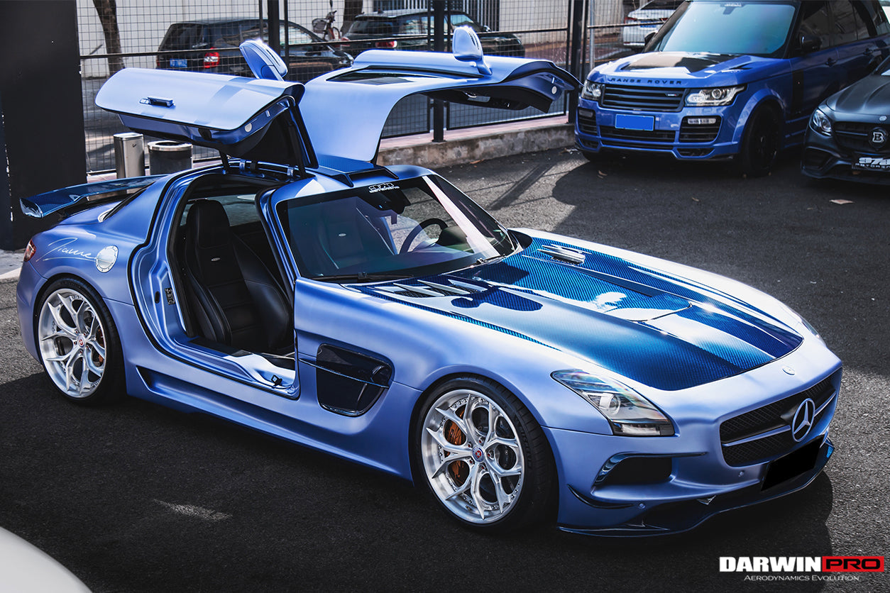 DarwinPRO Aerodynamics DarwinPRO 2010-2015 Mercedes Benz W197 SLS AMG BKSS Style Carbon Fiber Hood