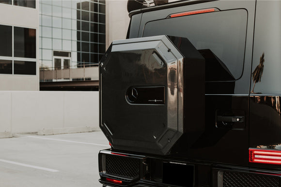 2019-2025 Mercedes Benz W464 | W465 G Wagon IMP Style Carbon Fiber Spare Wheel Tire Replacement | Fits G500, G550, G63 AMG