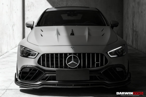 DarwinPRO 2019-2024 Mercedes Benz AMG GT50 GT53 GT43 4Door Coupe X290 IMP Performance Carbon Fiber Front Bumper Lip Splitter