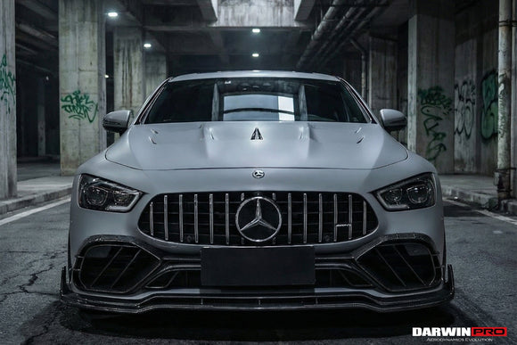 DarwinPRO 2019-2024 Mercedes Benz AMG GT50 GT53 GT43 4Door Coupe X290 IMP Performance Carbon Fiber Front Bumper Lip Splitter