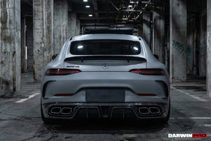 DarwinPRO 2019-2024 Mercedes Benz AMG GT50 GT53 GT43 4Door Coupe X290 IMP Performance Rear Diffuser With Exhaust tips