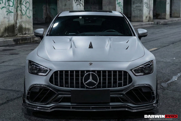 DarwinPRO 2019-2024 Mercedes Benz AMG GT50 GT53 GT43 4Door Coupe X290 IMP Performance Carbon Fiber Front Bumper Lip Splitter