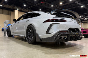 DarwinPRO 2019-2024 Mercedes Benz AMG GT50 GT53 GT43 GT63 GT63S 4Door Coupe X290 IMP Ver.2 Design Part Carbon Fiber Rear Bumper