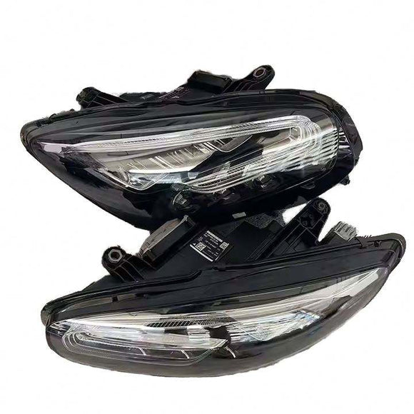Pair of Mercedes-AMG GT facelift-style LED headlight assemblies