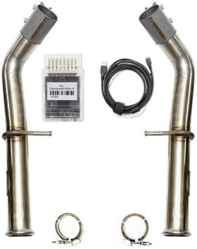 Fabspeed Mercedes-Benz G63 AMG 2nd link comp. Pipes with XperTune Performance Software (2019-2024)