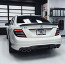 V Style Carbon Fiber Diffuser W204 C63-1