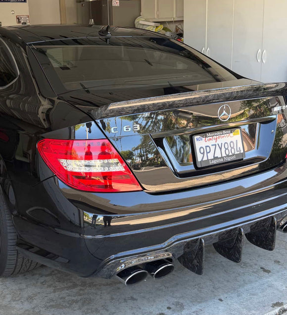 Carbon Fiber Big Fin Diffuser C63 ( Sedan / Coupe )