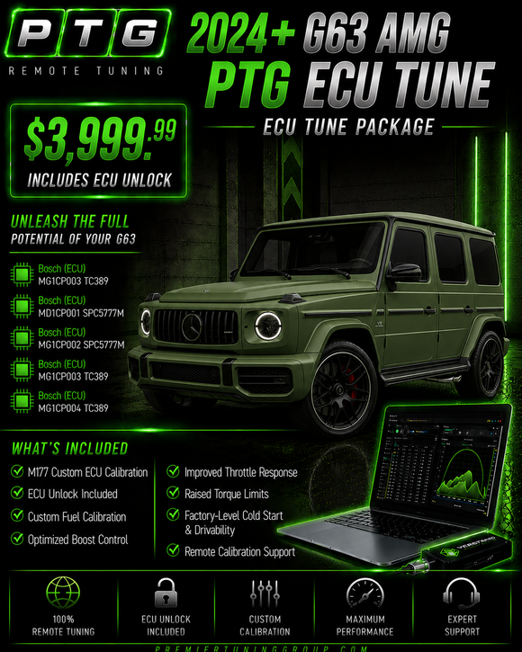PTG MG1CP003 ECU G63, SL55, S63, SL63, GT55, GT63 C192 (2023+) Performance Tune