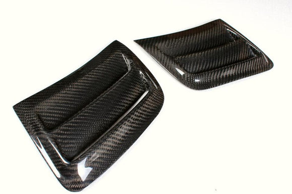 W204 Facelift C63 Carbon Fiber Front Bumper Side Fins