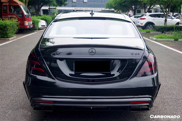 Carbonado 2017-2020 Mercedes Benz S63 W222 Sedan MSY Style Rear Bumper Vents - 0