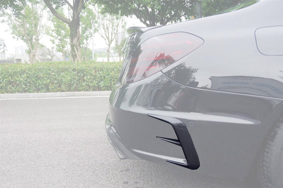 Carbonado 2017-2020 Mercedes Benz S63 W222 Sedan MSY Style Rear Bumper Vents