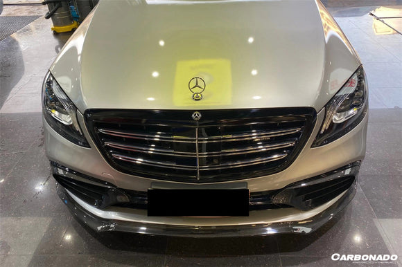 Carbonado 2017-2020 Mercedes Benz S63 W222 Sedan MSY Style Front Bumper Vents