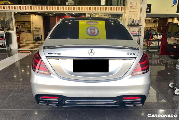 Carbonado 2014-2020 Mercedes Benz S63 W222 Sedan MSY Style Trunk Spoiler