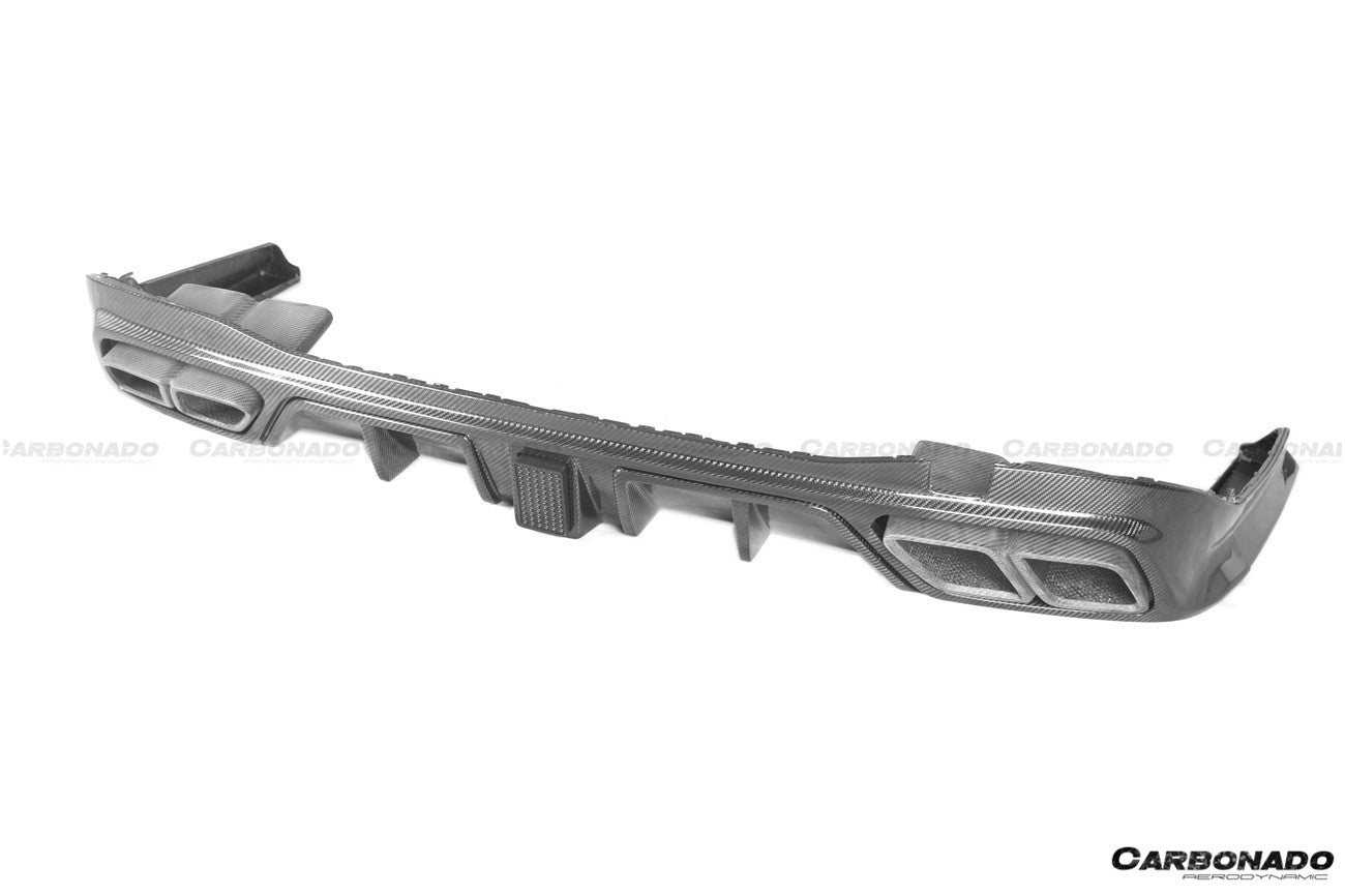 2021-UP Mercedes Benz S Class W223 4Matic Sedan MSY Style Rear Lip with LED Light And Exhaust tips