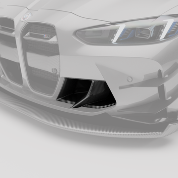 BMW M3 G80 Carbon Fiber Aero Front Bumper Inlets - 0