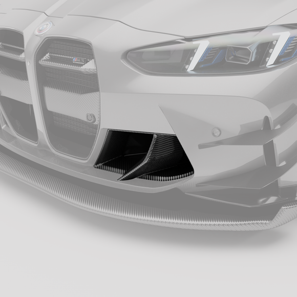 BMW M3 G80 Carbon Fiber Aero Front Bumper Inlets