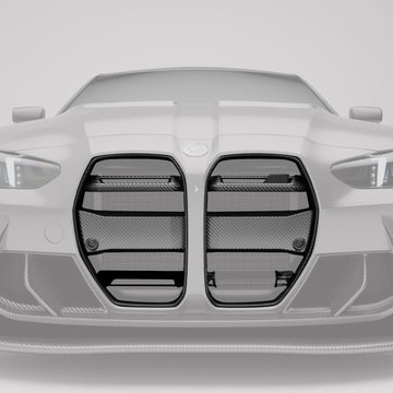 BMW M3 G80 Carbon Fiber Aero Front Grill (with ACC) - 0