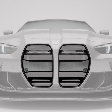 BMW M3 G80 Carbon Fiber Race Front Grill (without ACC) - 0