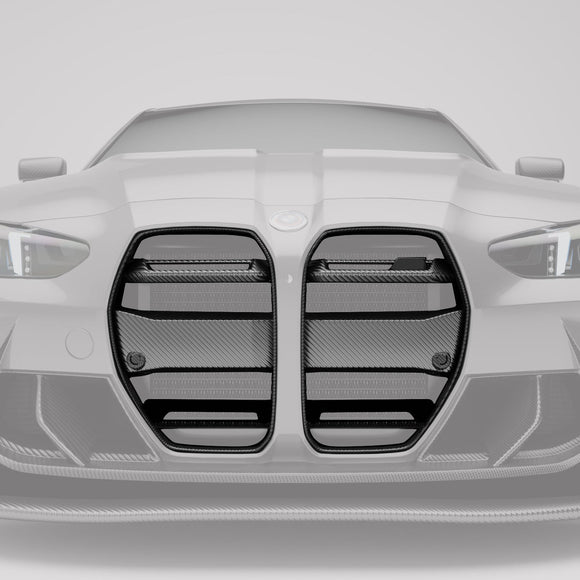 BMW M3 G80 Carbon Fiber Race Front Grill (without ACC)