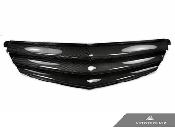 (Blemished) AutoTecknic Replacement Carbon Fiber Front Grille - Mercedes Benz W204 C-Class Sedan