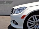 AutoTecknic Stealth Black Front Grille - Mercedes Benz W204 C-Class Sedan (2008-2013)-5