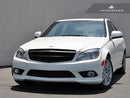 AutoTecknic Stealth Black Front Grille - Mercedes Benz W204 C-Class Sedan (2008-2013)-3