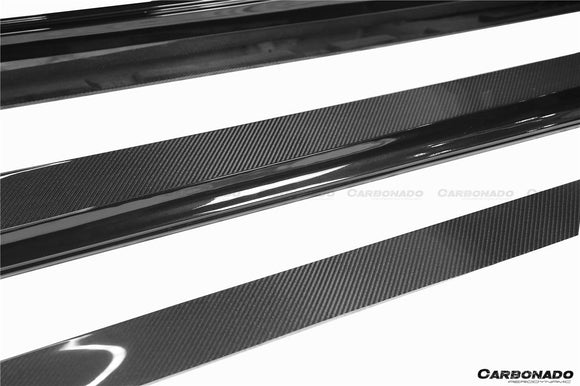 Carbonado 2017-2020 Mercedes Benz S63 W222 Sedan MSY Style Side Skirts