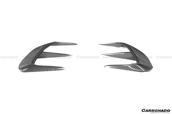 Carbonado 2017-2020 Mercedes Benz S63 W222 Sedan MSY Style Rear Bumper Vents