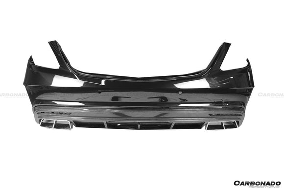 Carbonado 2017-2020 Mercedes Benz S63 W222 Sedan MSY Style Rear Bumper with Exhaust Tips